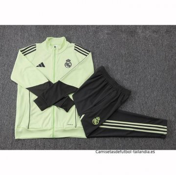 Chandal de Chaqueta del Real Madrid 2025-2026 Verde Negro
