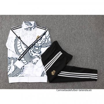 Chandal de Chaqueta del Real Madrid Dragon 2024-2025 Blanco