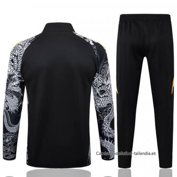Chandal de Chaqueta del Real Madrid Dragon Nino 2024-2025 Negro