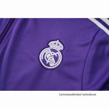 Chandal de Chaqueta del Real Madrid Nino 2025-2026 Purpura