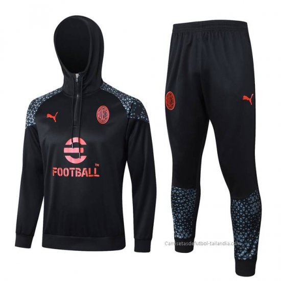 Chandal de Sudadera del AC Milan 2023-2024 Negro - Haga un click en la imagen para cerrar
