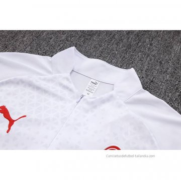 Chandal de Sudadera del AC Milan 2023-2024 Blanco