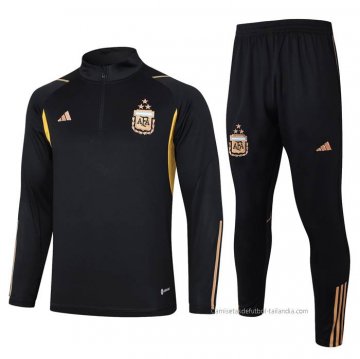 Chandal de Sudadera del Argentina 2023-2024 Negro Chandal de Sudadera del Argentina 2023-2024 Negro