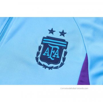 Chandal de Sudadera del Argentina 2022-2023 Azul Claro