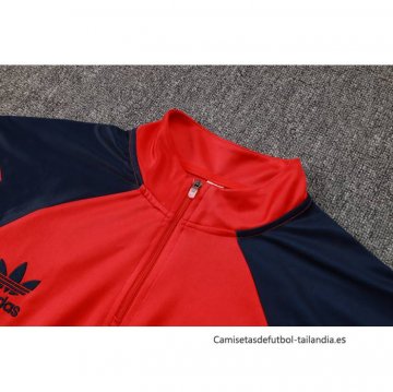Chandal de Sudadera del Arsenal 2024-2025 Rojo Azul