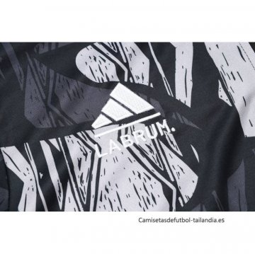 Chandal de Sudadera del Arsenal 2024-2025 Negro Gris