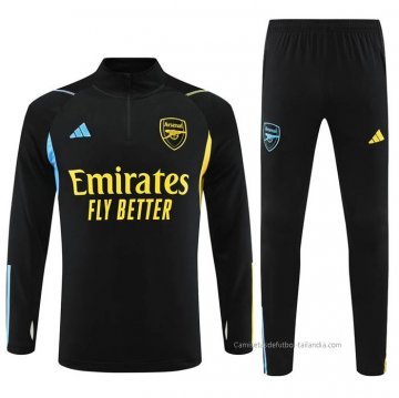 Chandal de Sudadera del Arsenal Nino 2023-2024 Negro Chandal de Sudadera del Arsenal Nino 2023-2024 Negro
