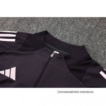 Chandal de Sudadera del Arsenal Nino 2024-2025 Gris Oscuro