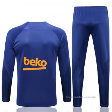 Chandal de Sudadera del Barcelona 2022-2023 Azul