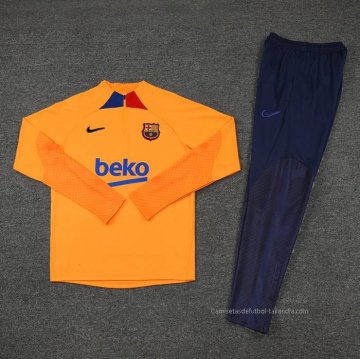 Chandal de Sudadera del Barcelona 2022-2023 Naranja