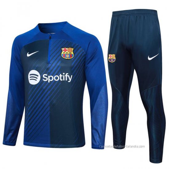 Chandal de Sudadera del Barcelona 2023-2024 Azul Oscuro - Haga un click en la imagen para cerrar