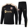 Chandal de Sudadera del Barcelona 2024-2025 Negro Oro Chandal de Sudadera del Barcelona 2024-2025 Negro Oro