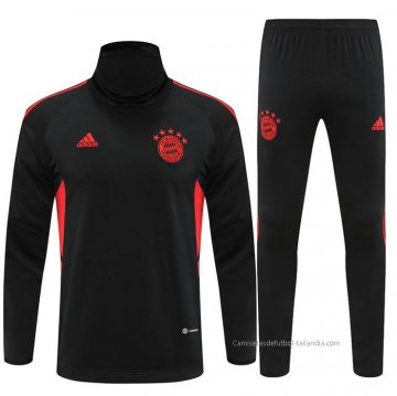 Chandal de Sudadera del Bayern Munich 2022 Negro Chandal de Sudadera del Bayern Munich 2022 Negro