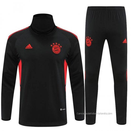 Chandal de Sudadera del Bayern Munich 2022 Negro - Haga un click en la imagen para cerrar
