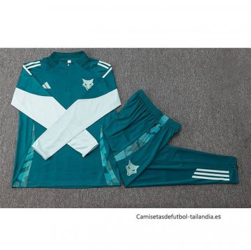 Chandal de Sudadera del Cruzeiro Nino 2024-2025 Verde