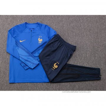 Chandal de Sudadera del Francia Nino 2022-2023 Azul