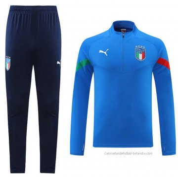Chandal de Sudadera del Italia 2022-2023 Azul Chandal de Sudadera del Italia 2022-2023 Azul