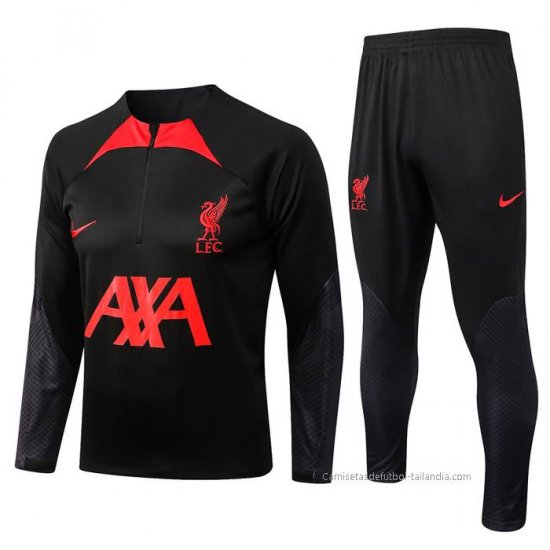 Chandal de Sudadera del Liverpool Nino 2022-2023 Negro - Haga un click en la imagen para cerrar