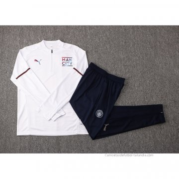 Chandal de Sudadera del Manchester City 2021-2022 Blanco