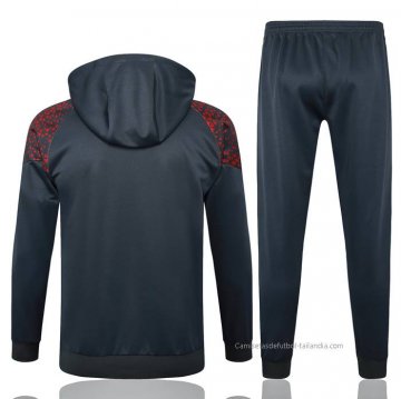 Chandal de Sudadera del Manchester City 2023-2024 Gris