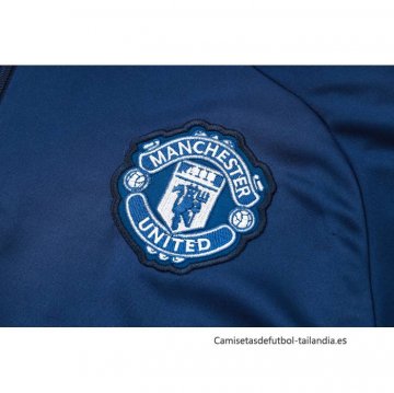 Chandal de Sudadera del Manchester United 2024-2025 Azul