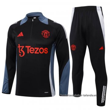 Chandal de Sudadera del Manchester United 2024-2025 Negro Chandal de Sudadera del Manchester United 2024-2025 Negro