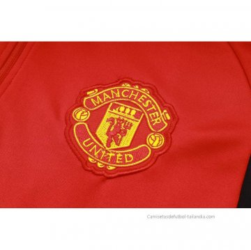 Chandal de Sudadera del Manchester United Nino 2023-2024 Rojo