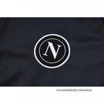 Chandal de Sudadera del Napoli Nino 2024-2025 Negro