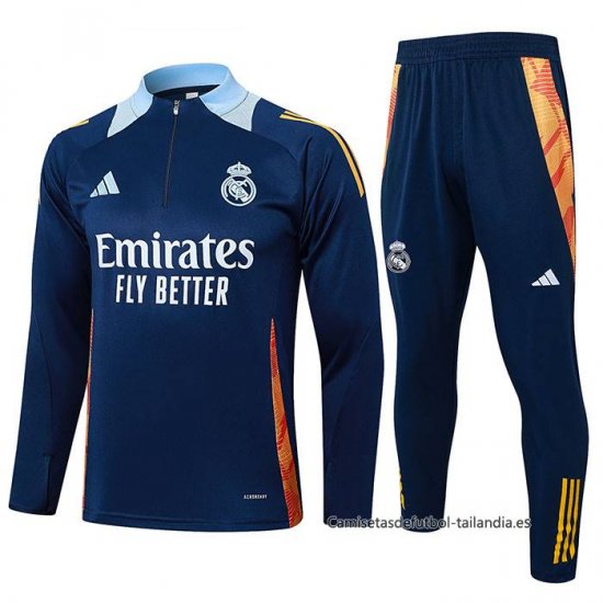 Chandal de Sudadera del NinoReal Madrid Nino 2024-2025 Azul - Haga un click en la imagen para cerrar