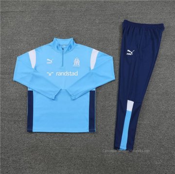 Chandal de Sudadera del Olympique Marsella Nino 2023-2024 Azul