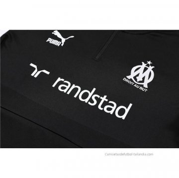 Chandal de Sudadera del Olympique Marsella Nino 2023-2024 Negro