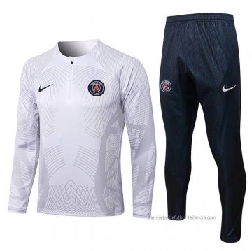 Chandal de Sudadera del Paris Saint-Germain 2022-2023 Blanco Chandal de Sudadera del Paris Saint-Germain 2022-2023 Blanco