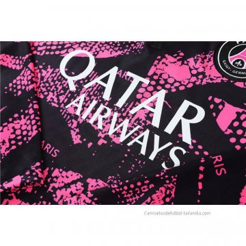 Chandal de Sudadera del Paris Saint-Germain 2022-2023 Negro y Rosa