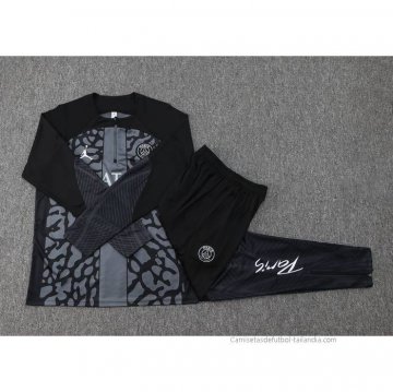 Chandal de Sudadera del Paris Saint-Germain 2023-2024 Gris