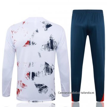 Chandal de Sudadera del Paris Saint-Germain 2024-2025 Blanco
