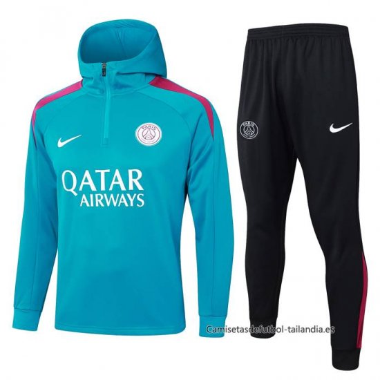 Chandal de Sudadera del Paris Saint-Germain 2024-2025 Verde - Haga un click en la imagen para cerrar