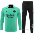 Chandal de Sudadera del Paris Saint-Germain Jordan 2022-2023 Verde