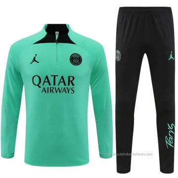 Chandal de Sudadera del Paris Saint-Germain Jordan 2022-2023 Verde Chandal de Sudadera del Paris Saint-Germain Jordan 2022-2023 Verde