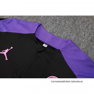 Chandal de Sudadera del Paris Saint-Germain Jordan Nino 2024-2025 Negro