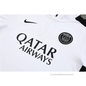 Chandal de Sudadera del Paris Saint-Germain Nino 2023-2024 Blanco