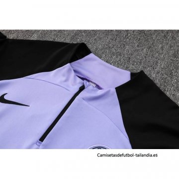 Chandal de Sudadera del Paris Saint-Germain Nino 2023-2024 Violeta Claro
