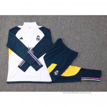 Chandal de Sudadera del Real Madrid 2023-2024 Blanco