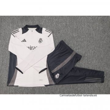 Chandal de Sudadera del Real Madrid 2024-2025 Rosa Claro