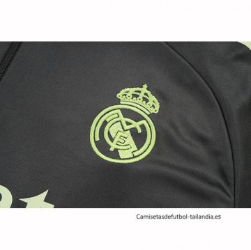 Chandal de Sudadera del Real Madrid 2025-2026 Gris Verde