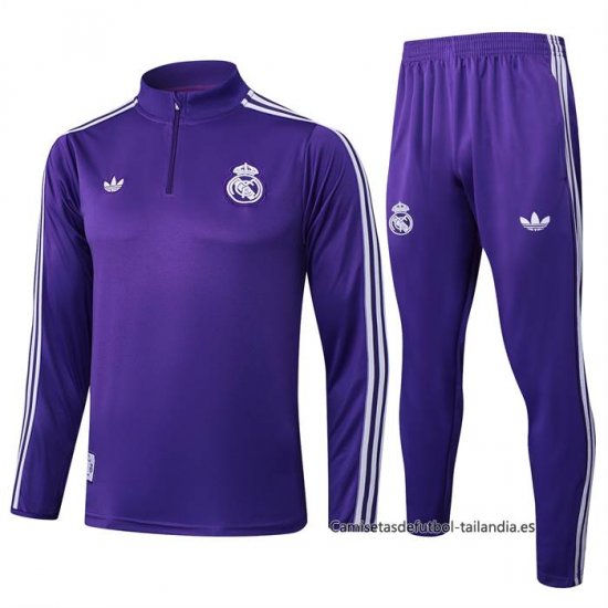 Chandal de Sudadera del Real Madrid 2025-2026 Purpura - Haga un click en la imagen para cerrar