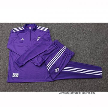 Chandal de Sudadera del Real Madrid 2025-2026 Purpura