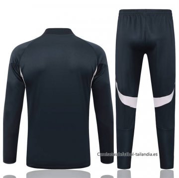 Chandal de Sudadera del Real Madrid Nino 2025-2026 Gris Oscuro