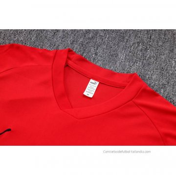 Chandal del AC Milan Manga Corta 2022-2023 Rojo - Pantalon Corto