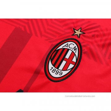 Chandal del AC Milan Manga Corta 2022-2023 Rojo