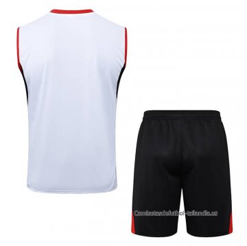Chandal del AC Milan Sin Mangas 2025-2026 Blanco